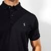 Custom Fit Mesh Polo Black XL