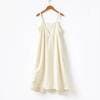 Linen Midi Dress Cream M