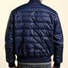 Quilted Bomber Jacket Navy M