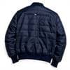 Quilted Bomber Jacket Navy L