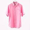 Stretch Oxford Shirt Pink M